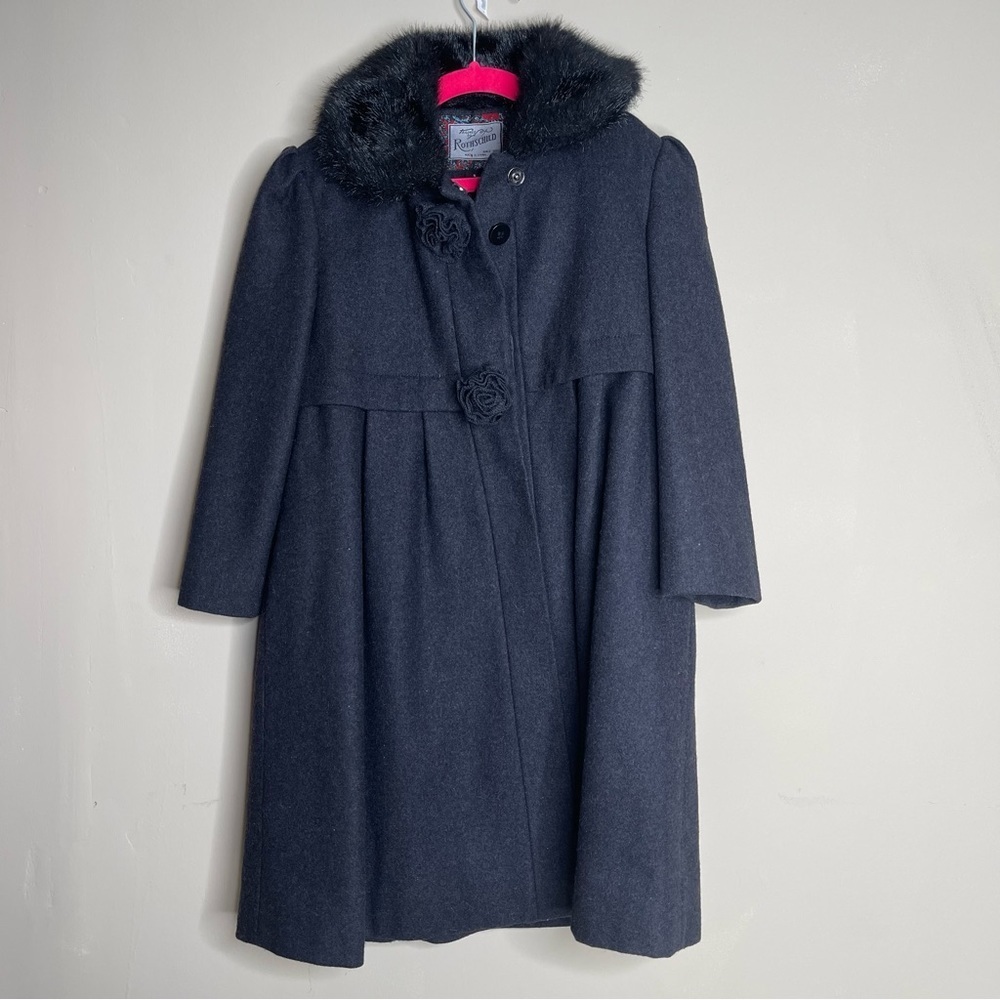 Rothschild charcoal grey coat size small